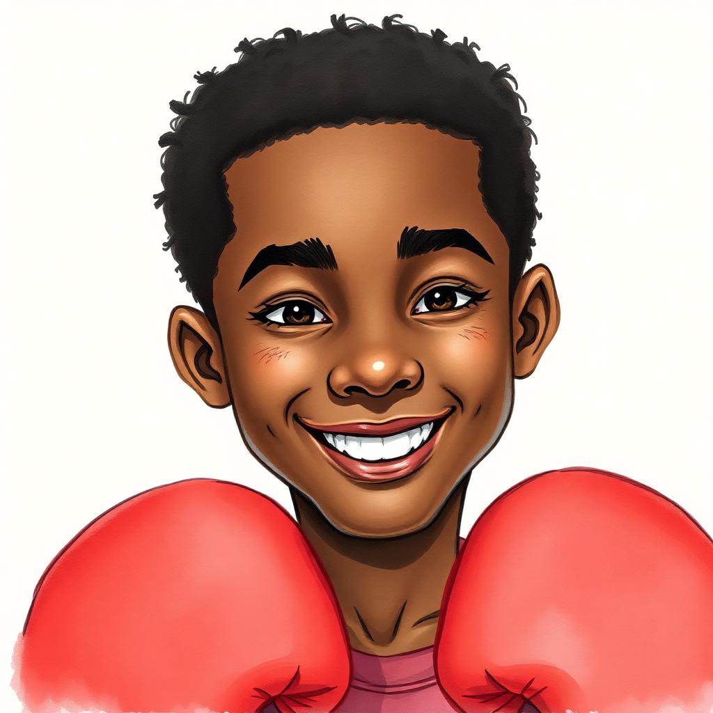Storybook portrait of Muhammad Ali