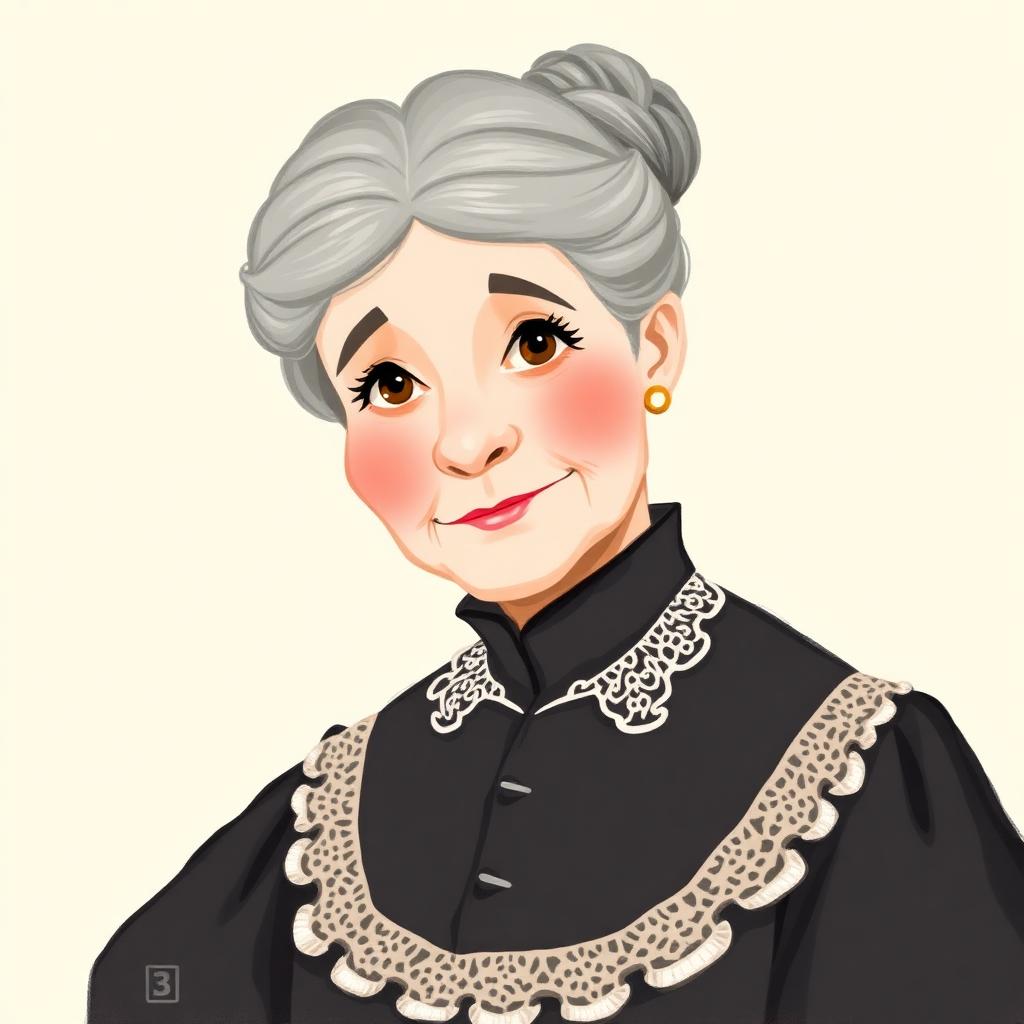 Storybook portrait of Susan B. Anthony