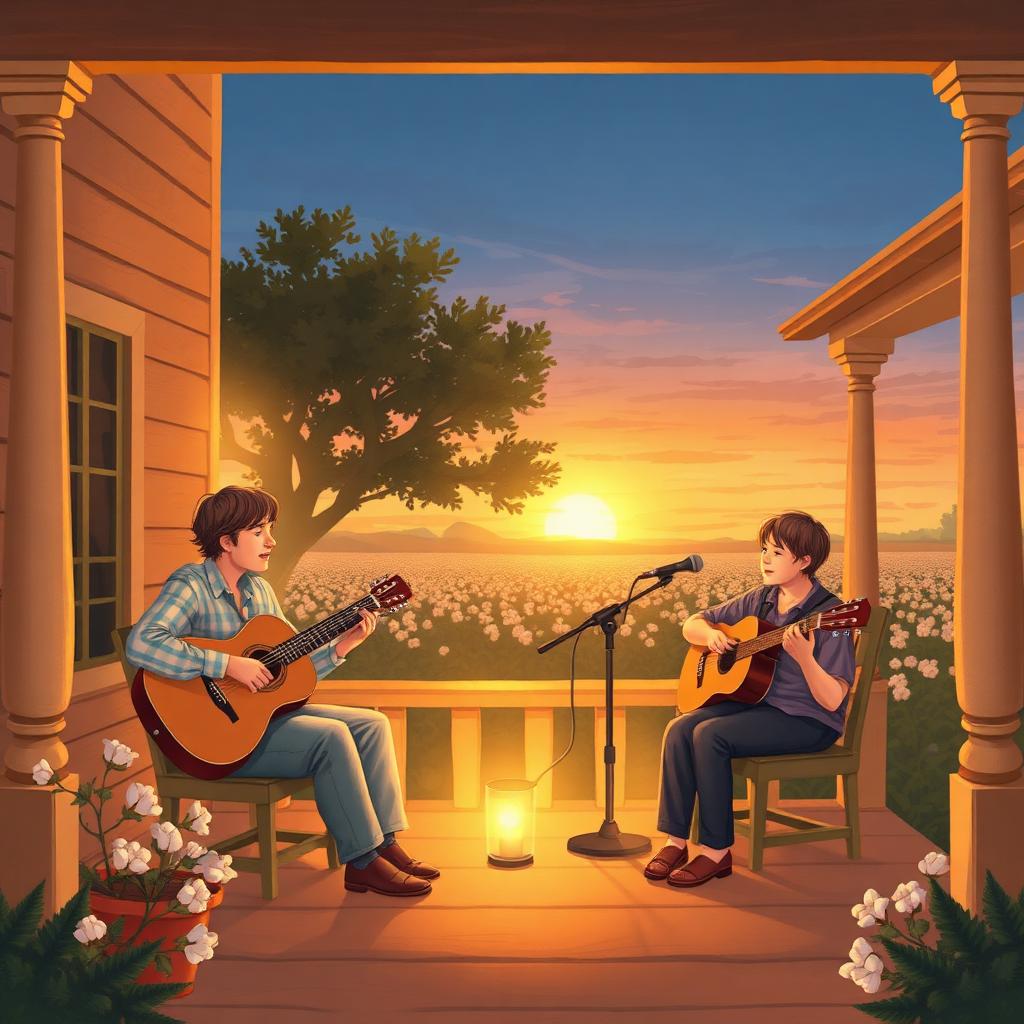 Storybook illustration of The Birth of the Blues