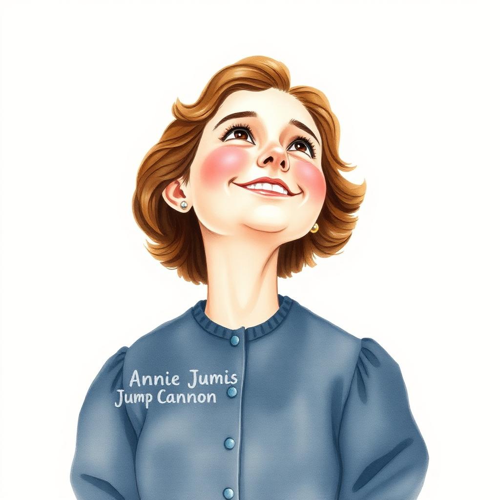 Storybook portrait of Annie Jump Cannon