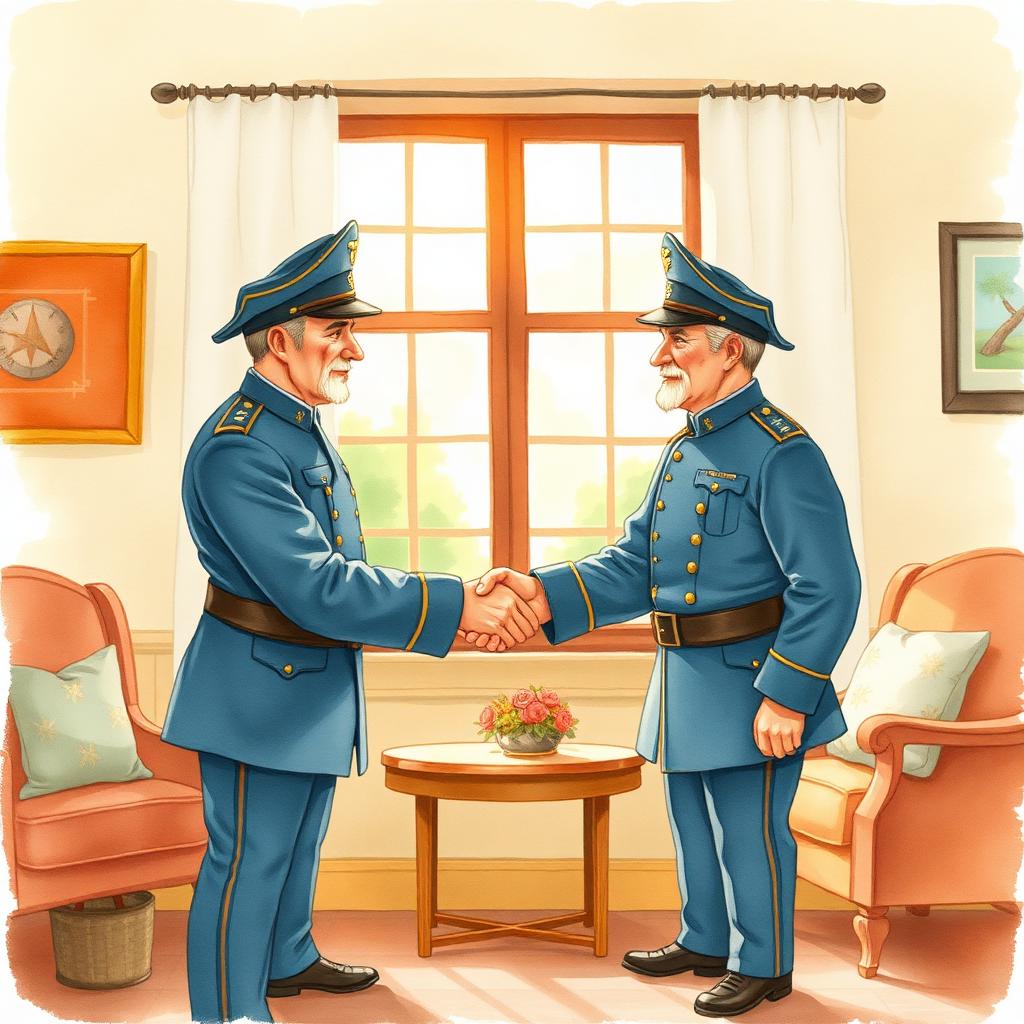 Storybook illustration of The Civil War Ends