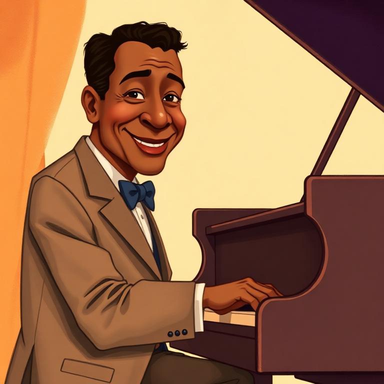Storybook portrait of Duke Ellington
