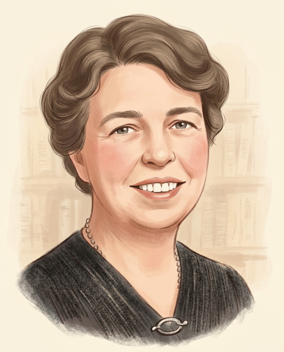 Storybook portrait of Eleanor Roosevelt