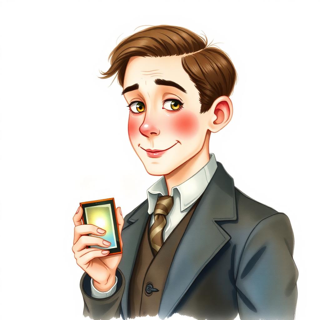 Storybook portrait of Philo Farnsworth