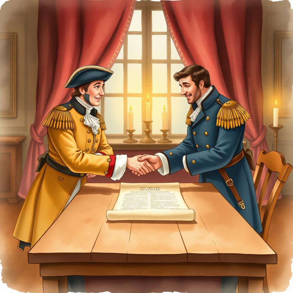 Storybook illustration of The War That Started It All