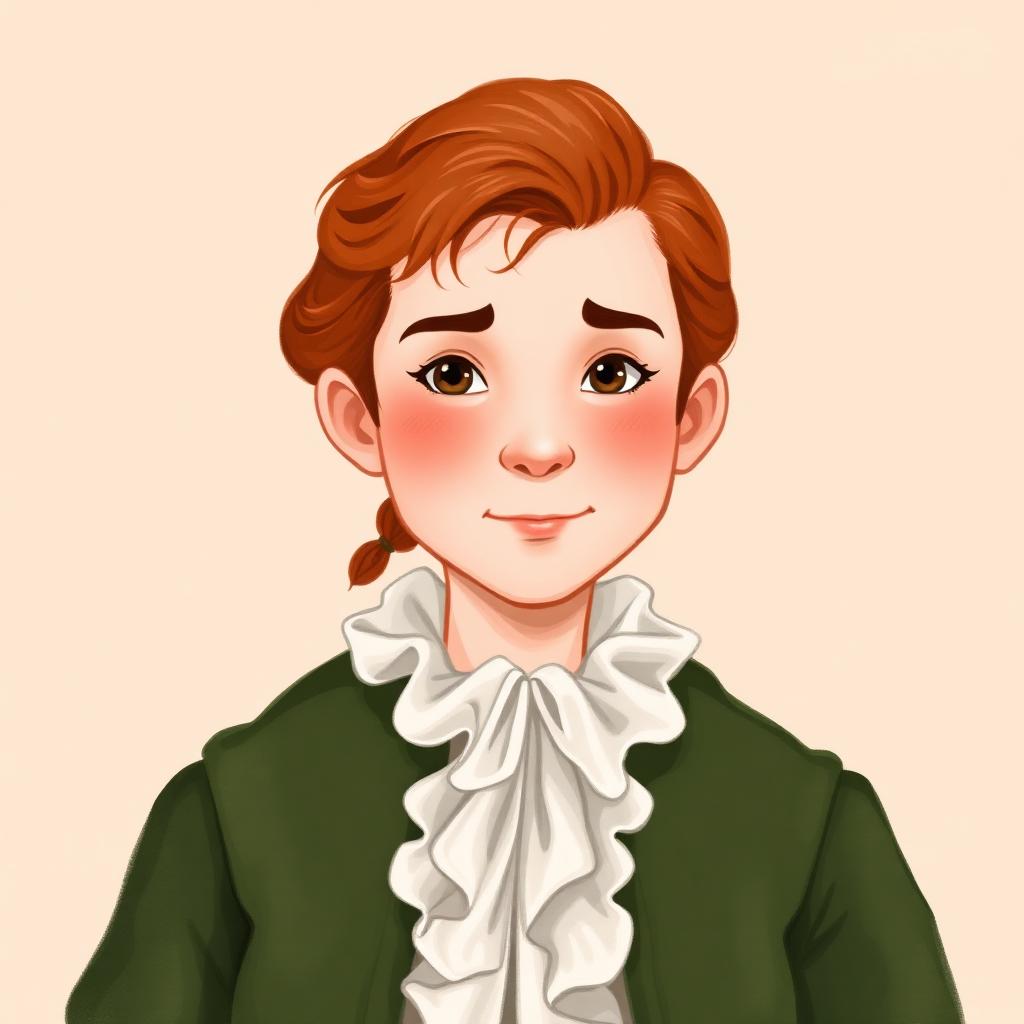 Storybook portrait of Alexander Hamilton