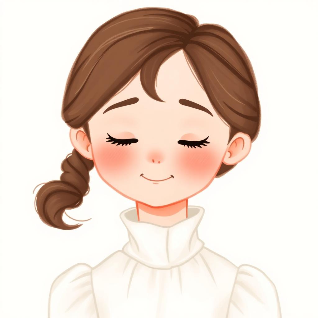 Storybook portrait of Helen Keller