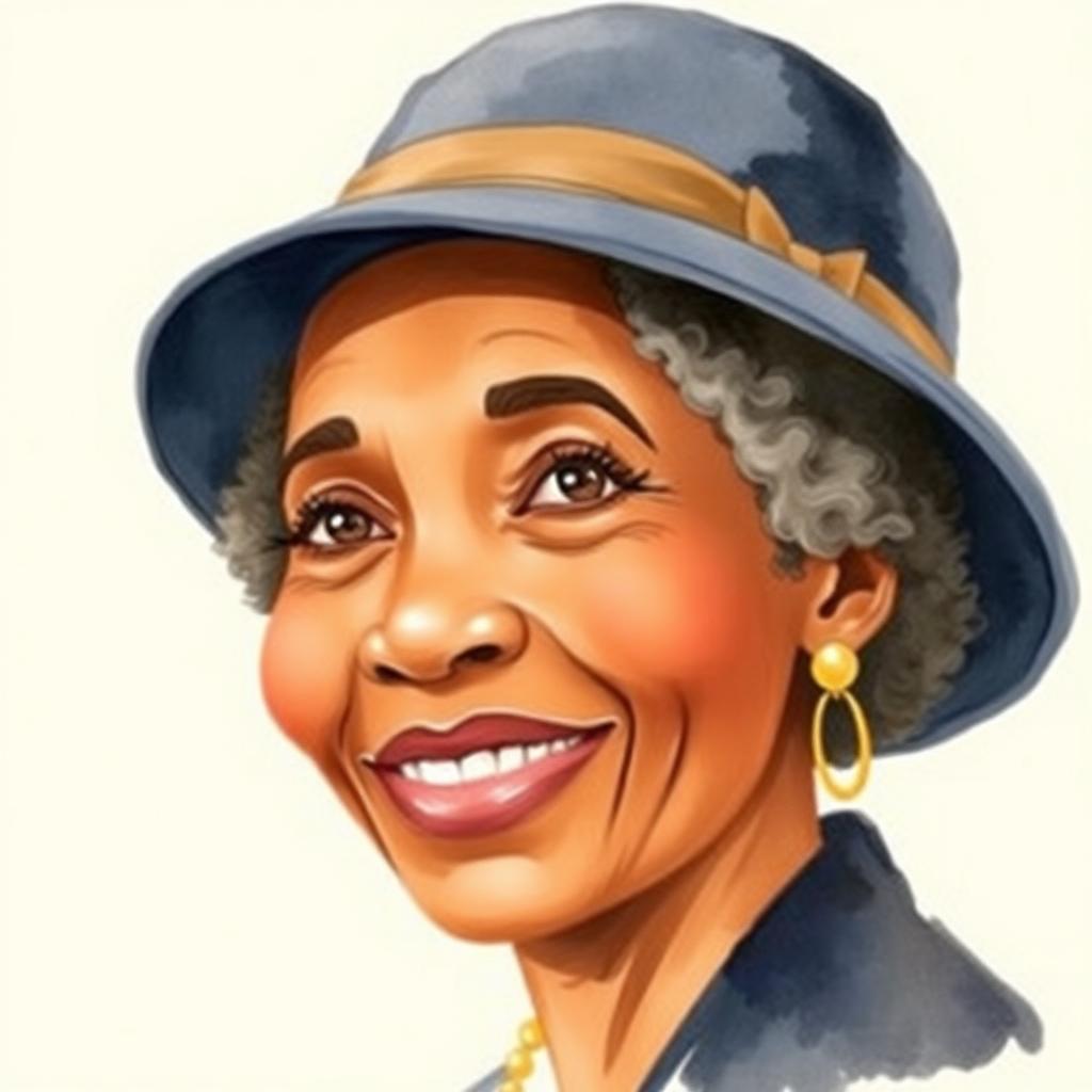 Storybook portrait of Zora Neale Hurston