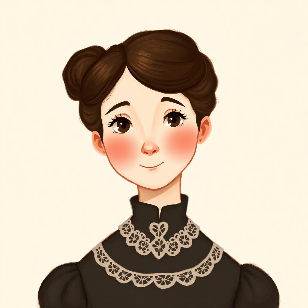 Storybook portrait of Jane Addams