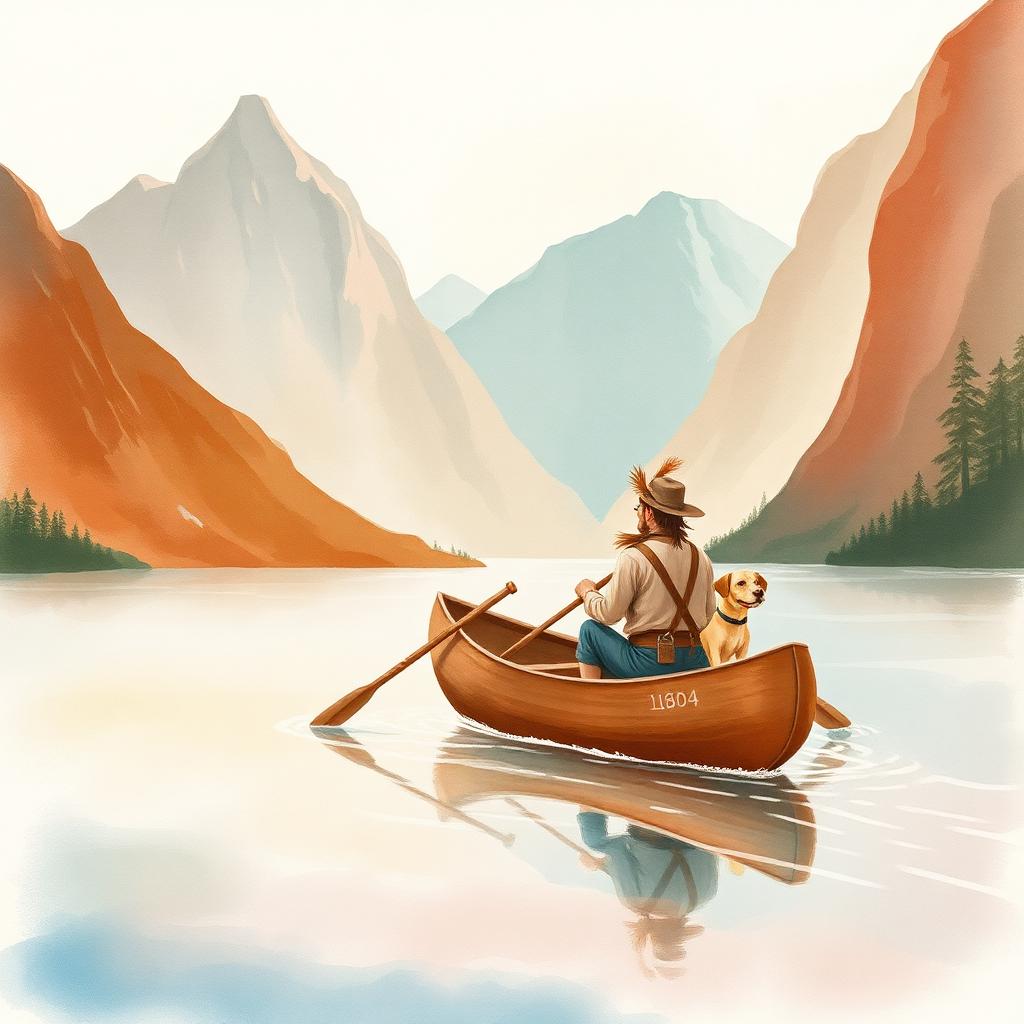 Storybook illustration of The Lewis & Clark Journey