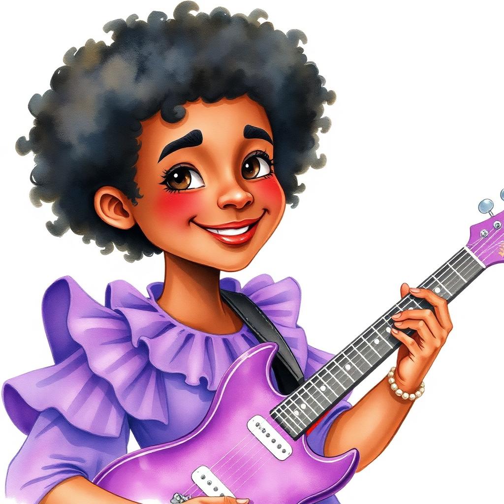 Storybook portrait of Prince