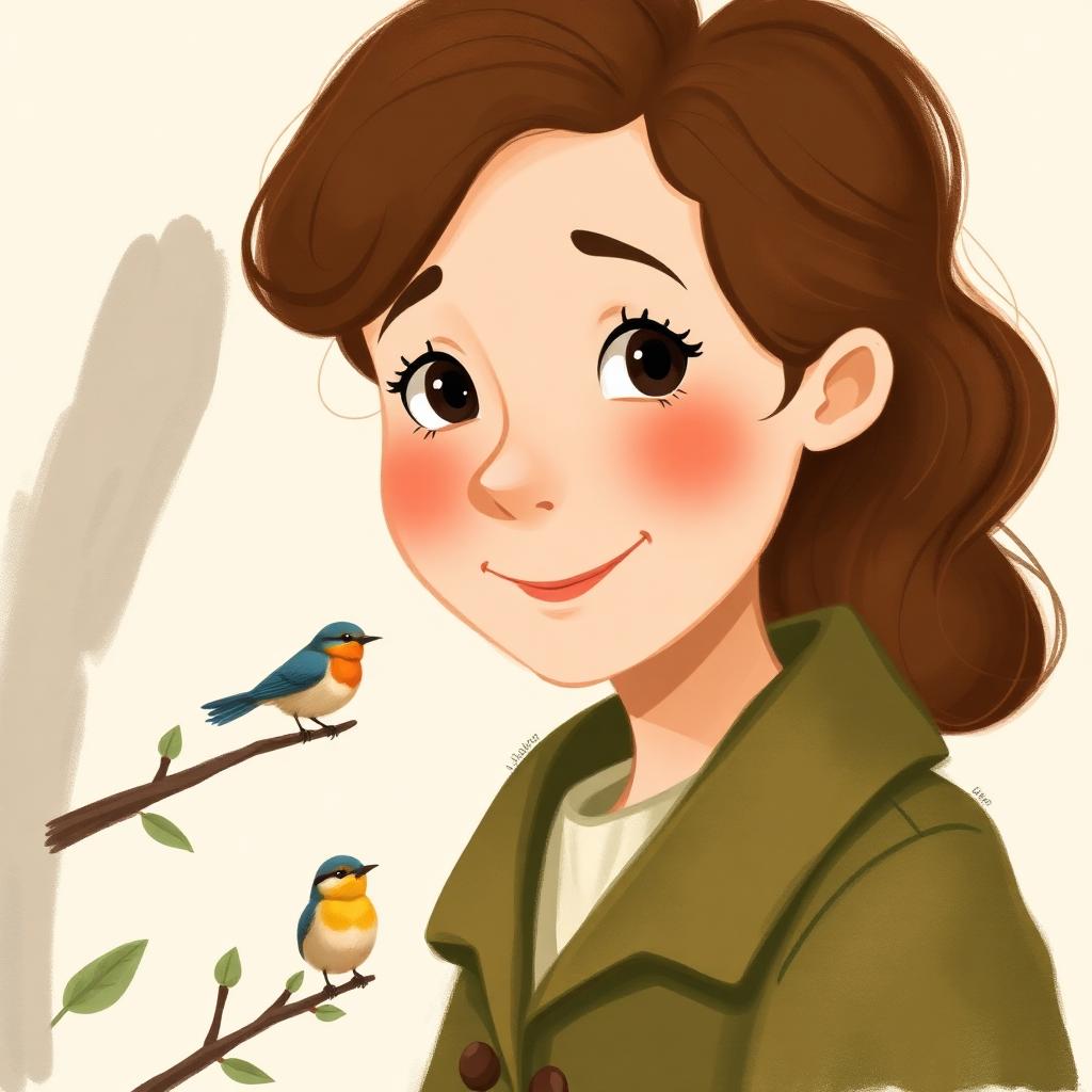 Storybook portrait of Rachel Carson