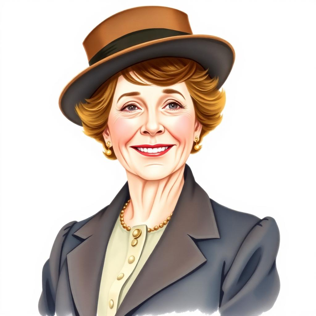 Storybook portrait of Jeannette Rankin
