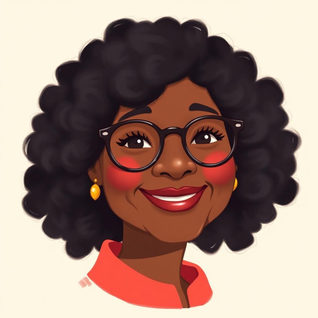 Storybook portrait of Shirley Chisholm
