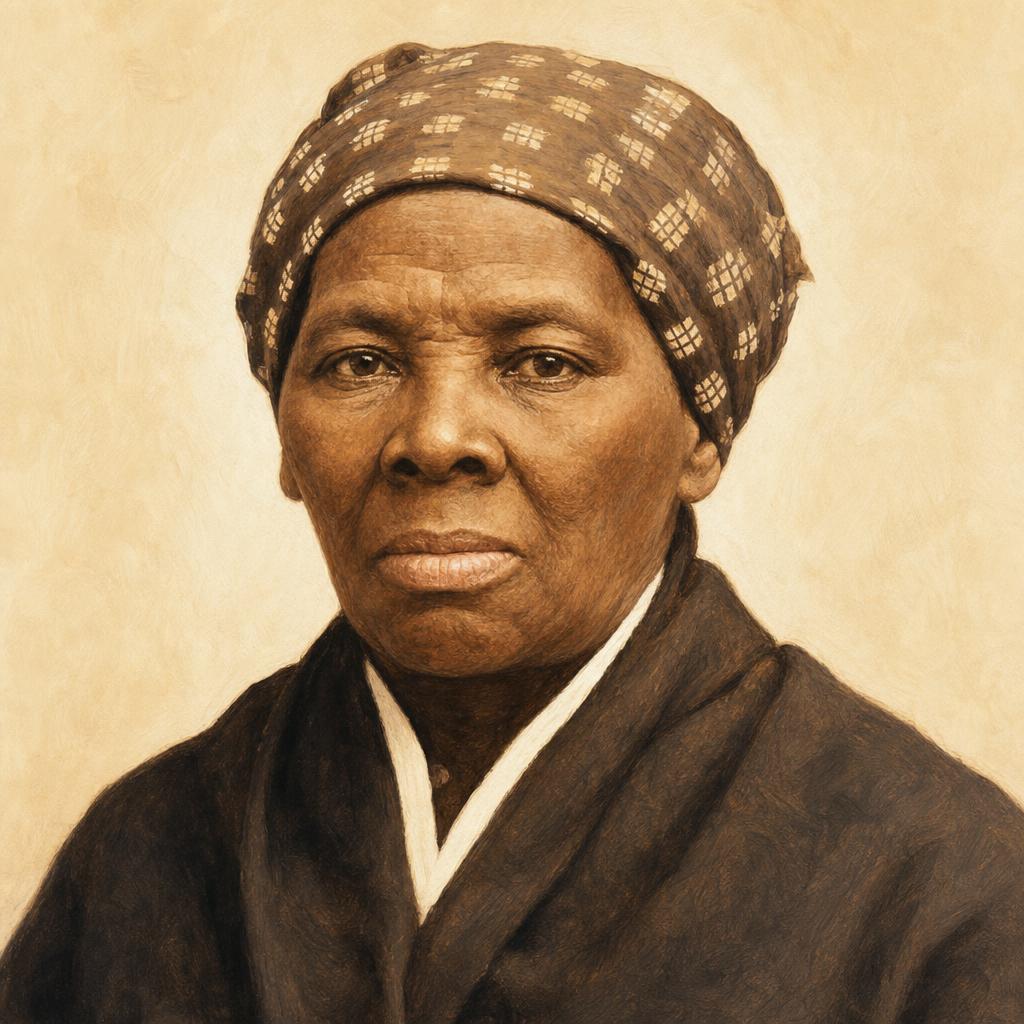 Storybook portrait of Harriet Tubman
